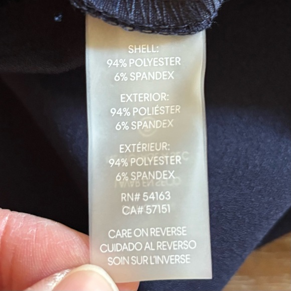 Calvin Klein Blue Sheath Dress Tulip Sleeve Knee Length Scuba Stretch, Sz 6 NWT - Picture 7 of 14